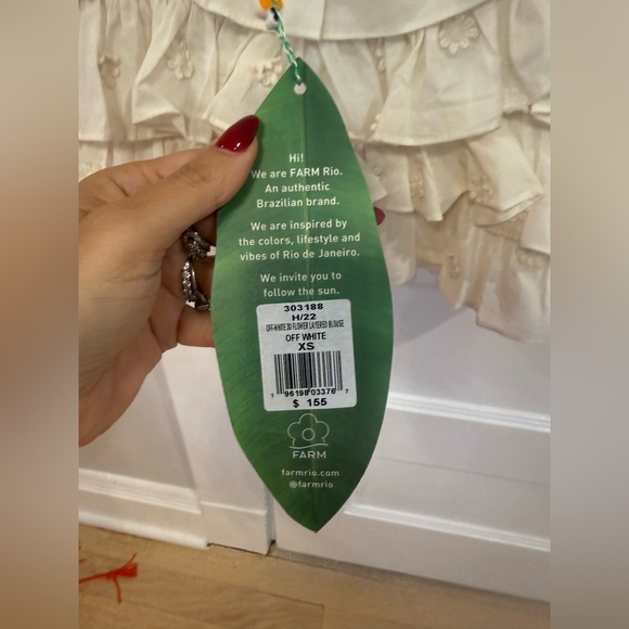 Farm Rio Women’s Ruffled Square-Neck Top - Picture 4 of 6